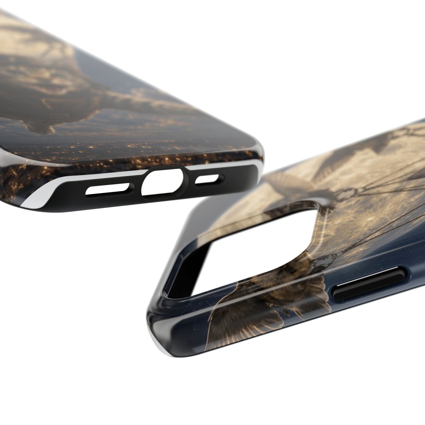 Cat Pilot Phone Case — Adventure Kitty Moonlit Flight Tough Protection