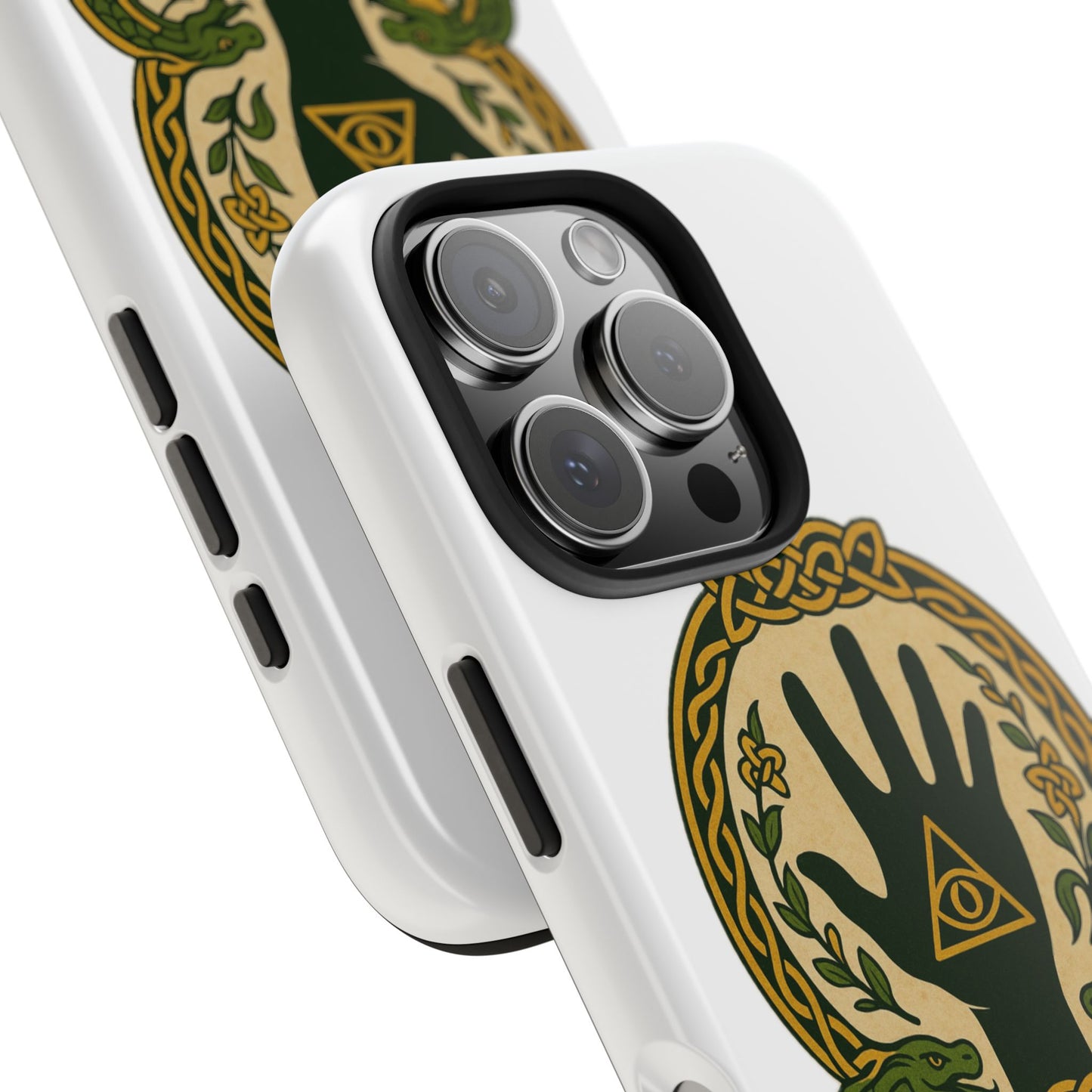 Celtic Eye of Providence Tough Phone Case — Protective Mythic Hand Design