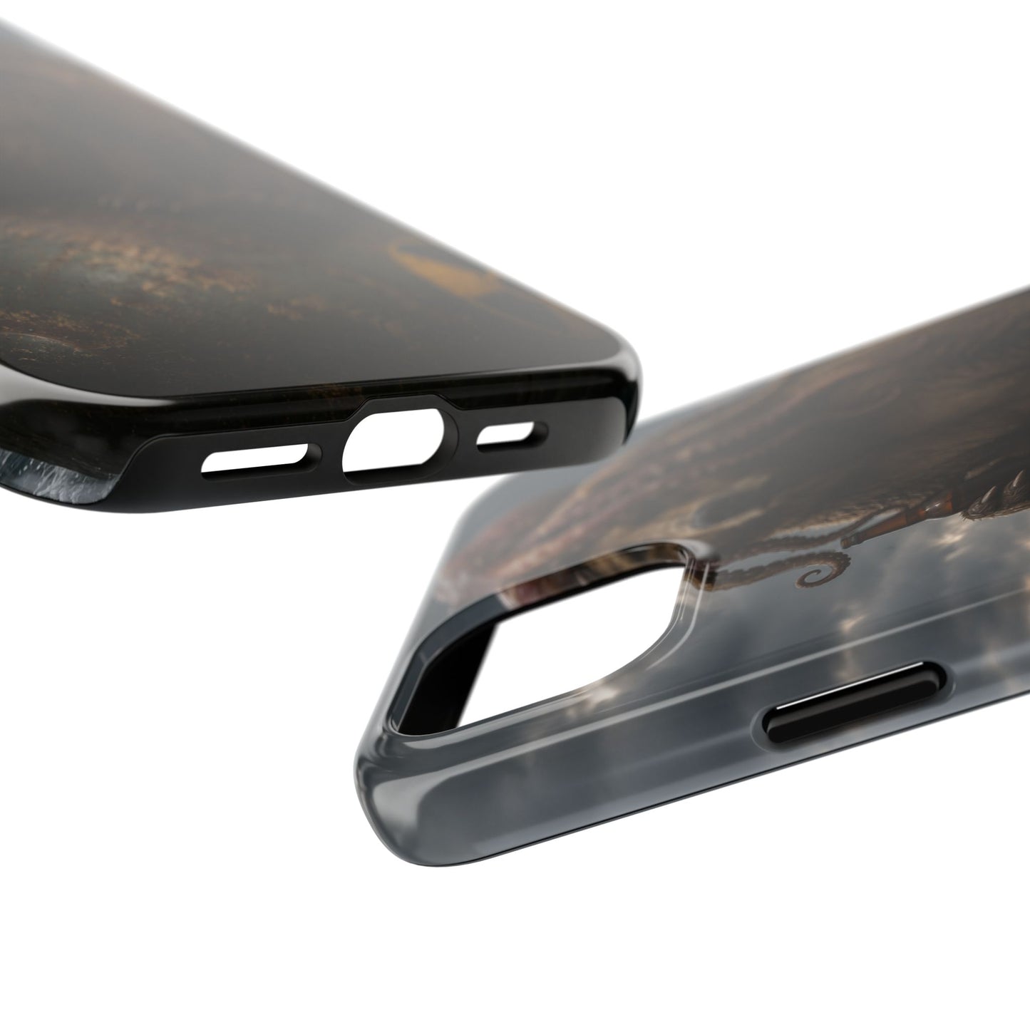 Tough Phone Case — Post‑Apocalyptic Bear with Octopus Helmet on Nuclear Bomb
