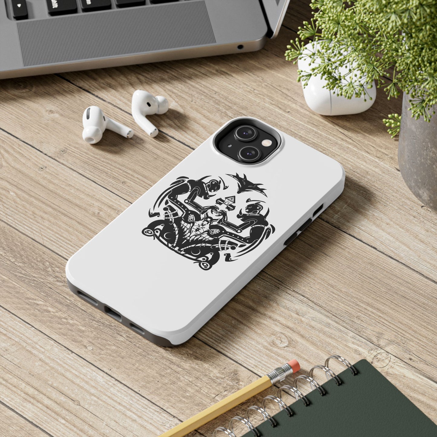 Viking Knotwork Tough Phone Case — Norse Warrior Tribal Design