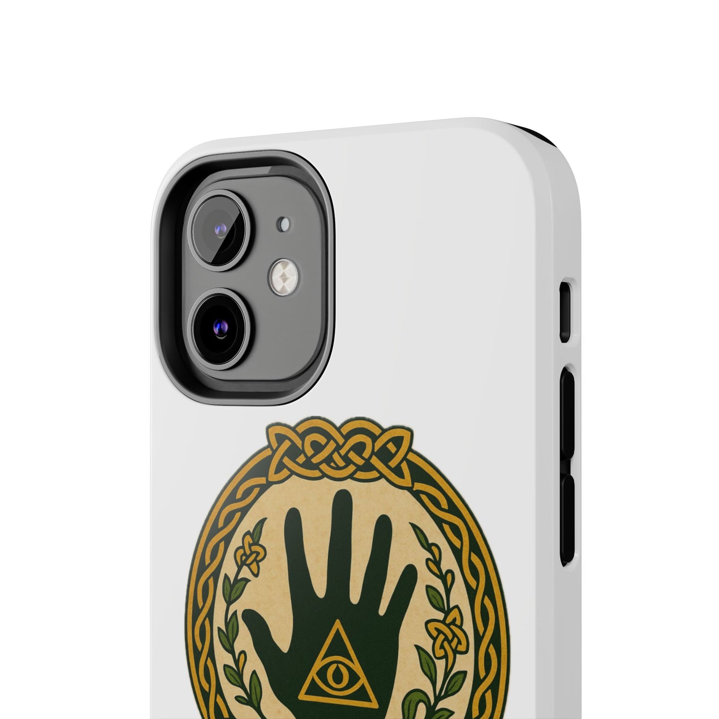 Celtic Eye of Providence Tough Phone Case — Protective Mythic Hand Design
