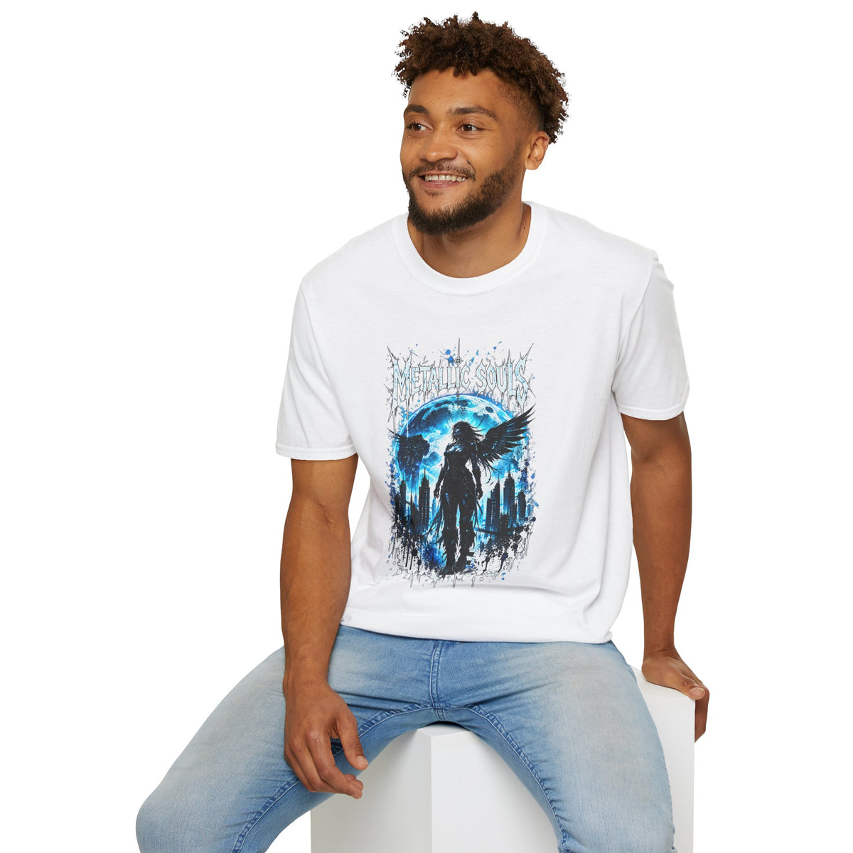 Mystical Blue Raven Forest T-Shirt
