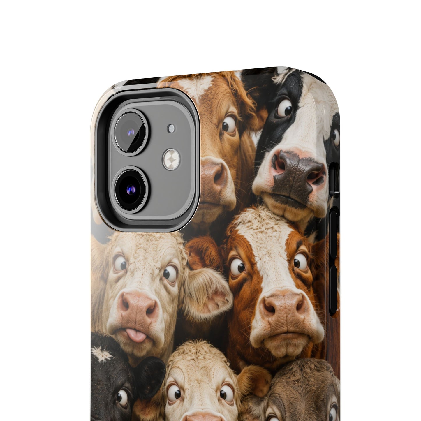 Cow Collage Tough Phone Case — Funny Farm Animal Protective Phone Cover