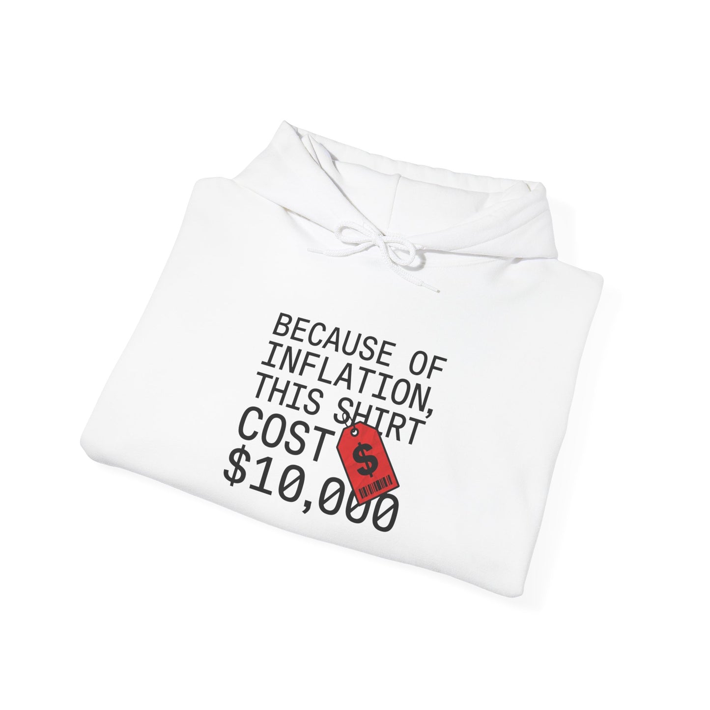 Ironic Money Flex Hoodie | sarcastic text, streetwear satire