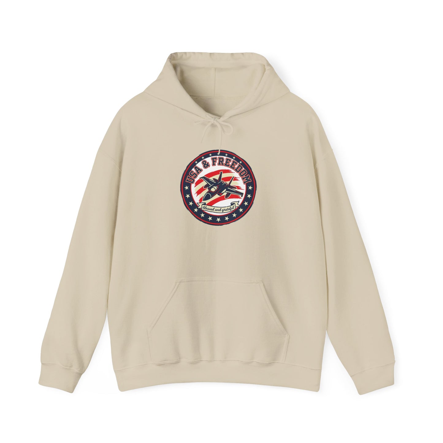 Faith & Freedom Patriotic Hoodie | vintage Americana, July 4th