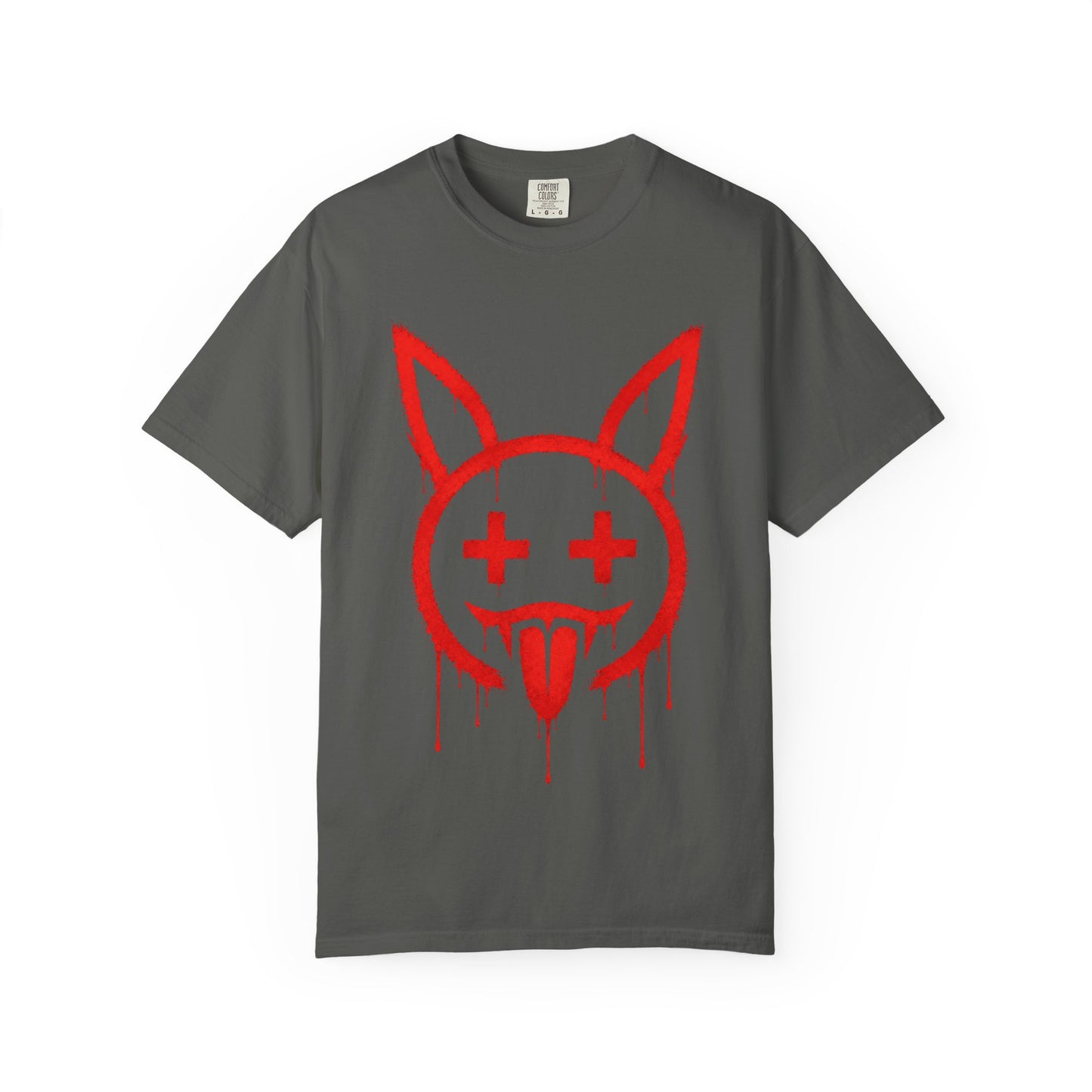 Metallic Souls Graffiti Bunny Heavyweight Streetwear T-Shirt