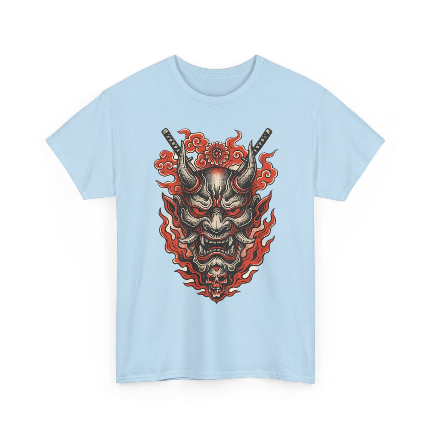 Hannya Demon Mask T-Shirt — Japanese Oni Noh Mask Art Tee