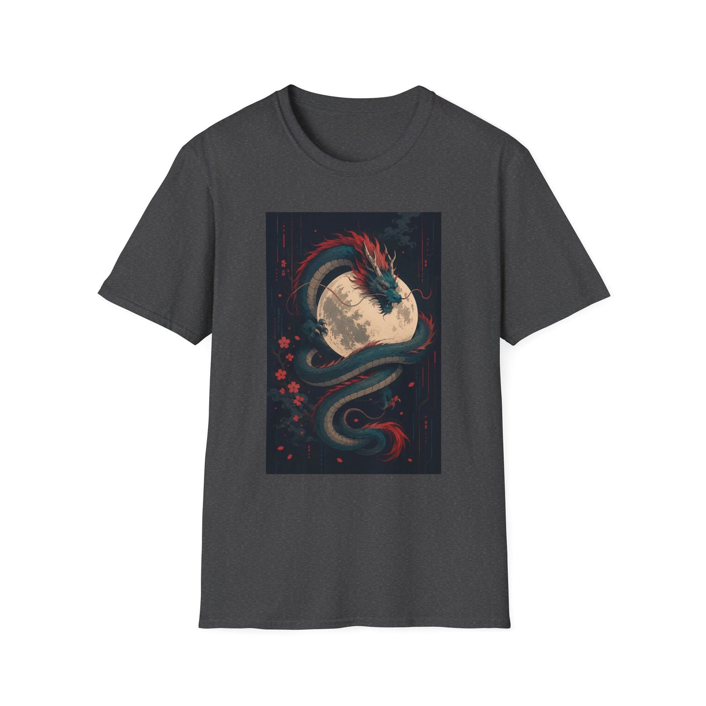 Dragon Moon T-Shirt — Mystical Japanese Serpent Design