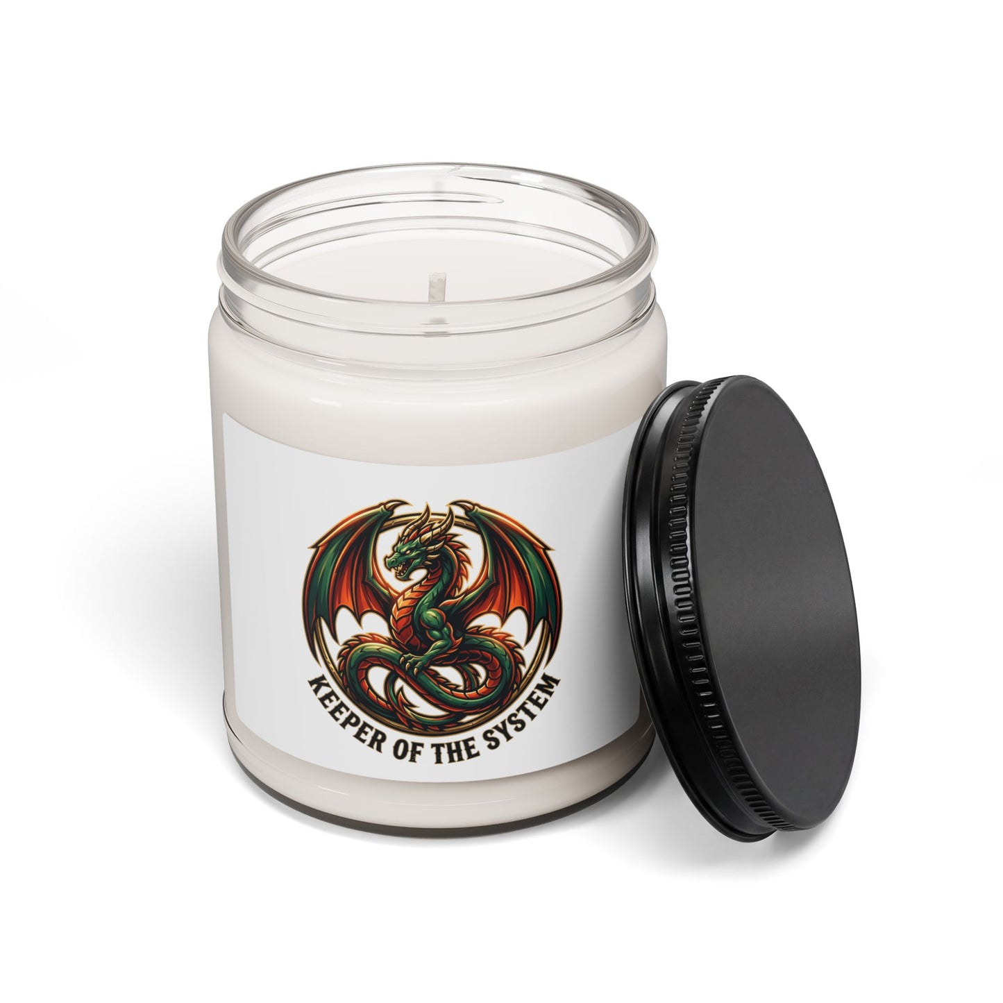 Dragon Emblem Candle, 9oz Soy Candle | fantasy art, mythical creature