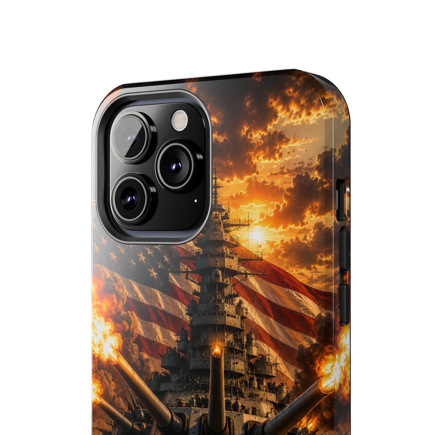 Battleship Flag Phone Case – Tough Patriotic Military iPhone Cover