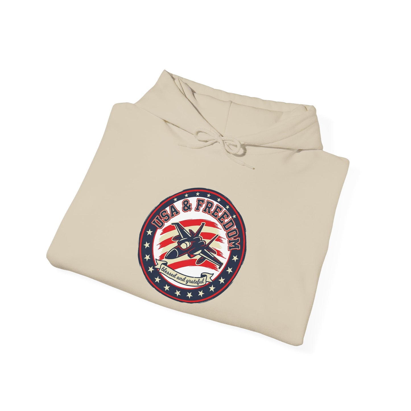Faith & Freedom Patriotic Hoodie | vintage Americana, July 4th