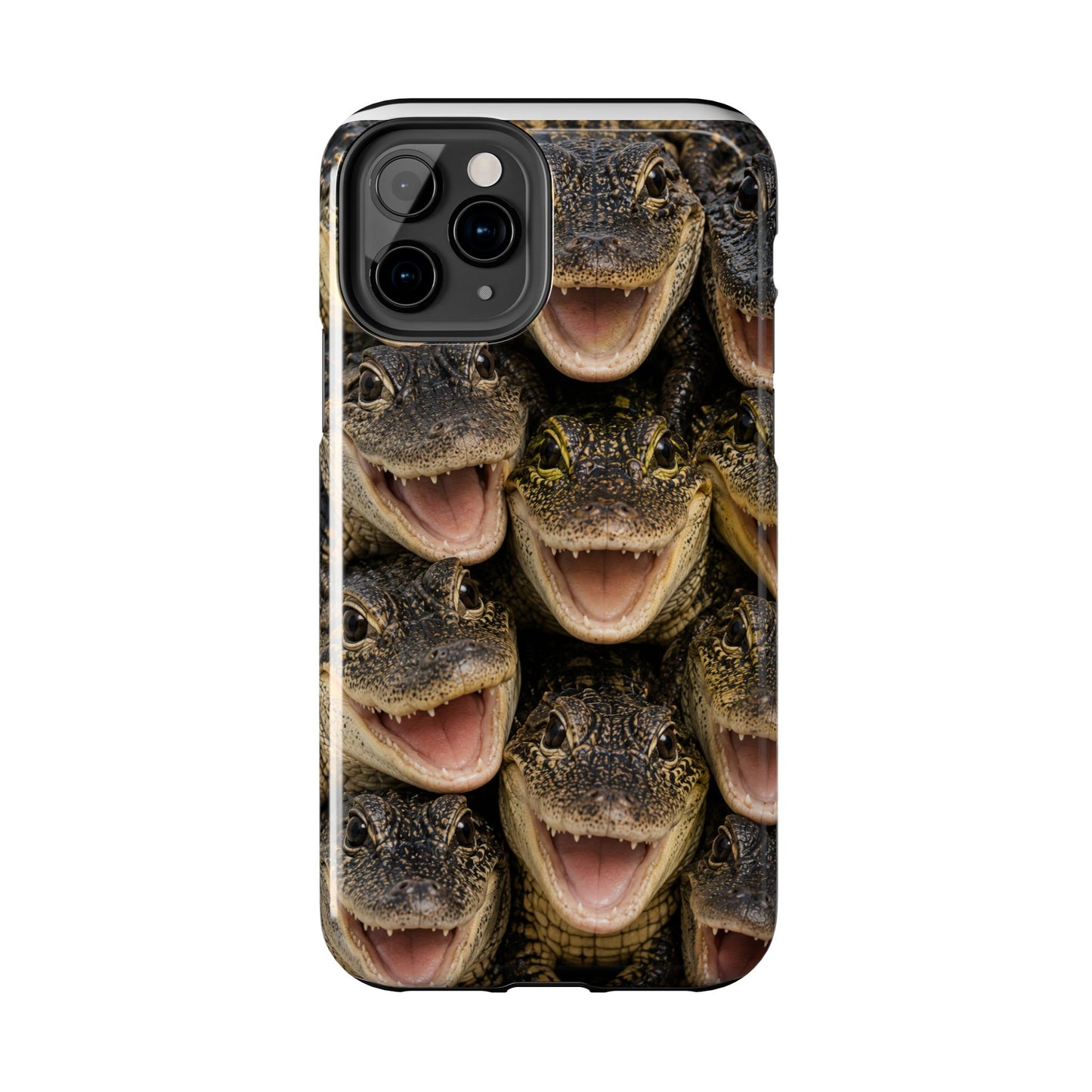 Alligator Smile Tough Phone Case — Funny Gator Print Protective Phone Cover
