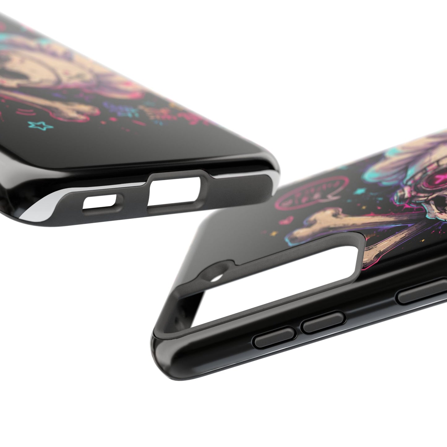 Skull & Crossbones Tough Phone Case — Neon Kawaii Punk Protection