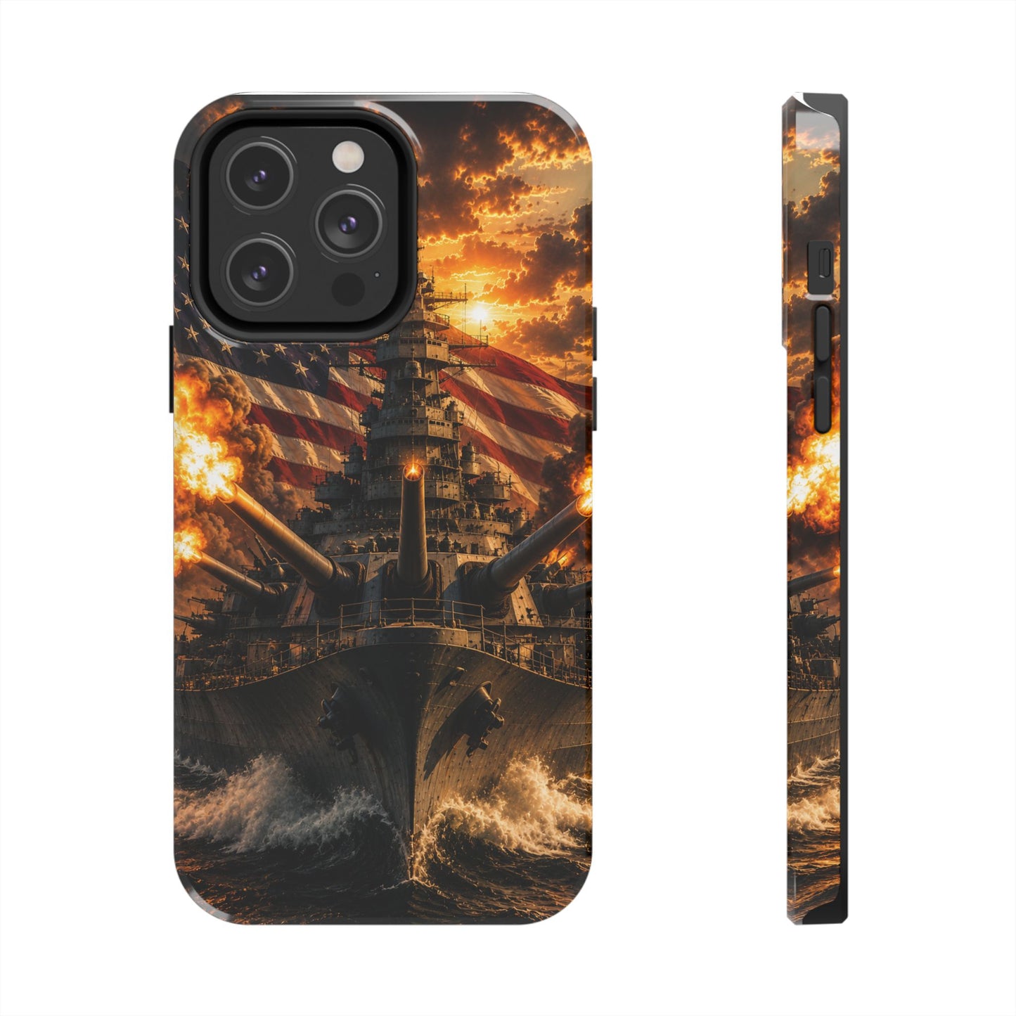 Battleship Flag Phone Case – Tough Patriotic Military iPhone Cover
