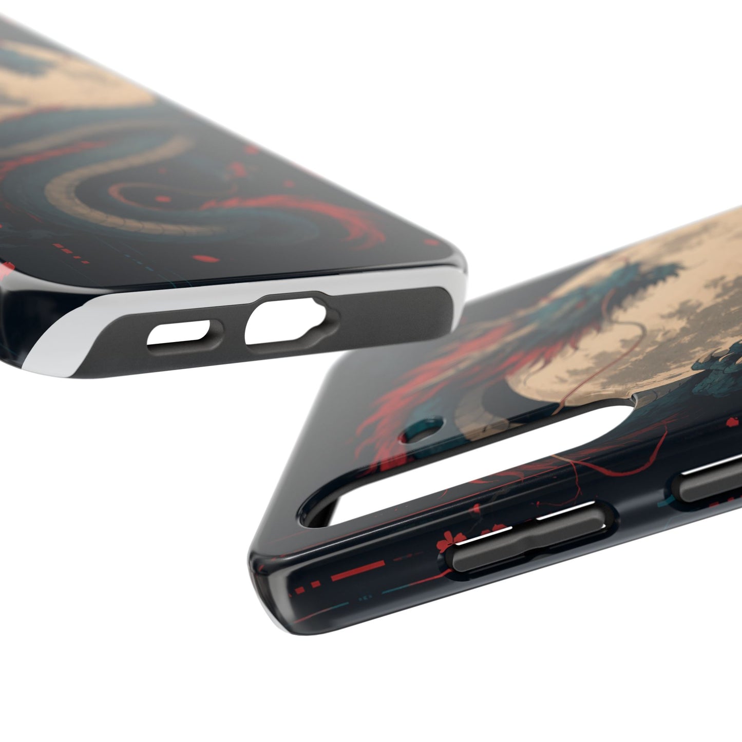 Dragon Moon Phone Case — Mythic Asian Serpent Design Tough Case