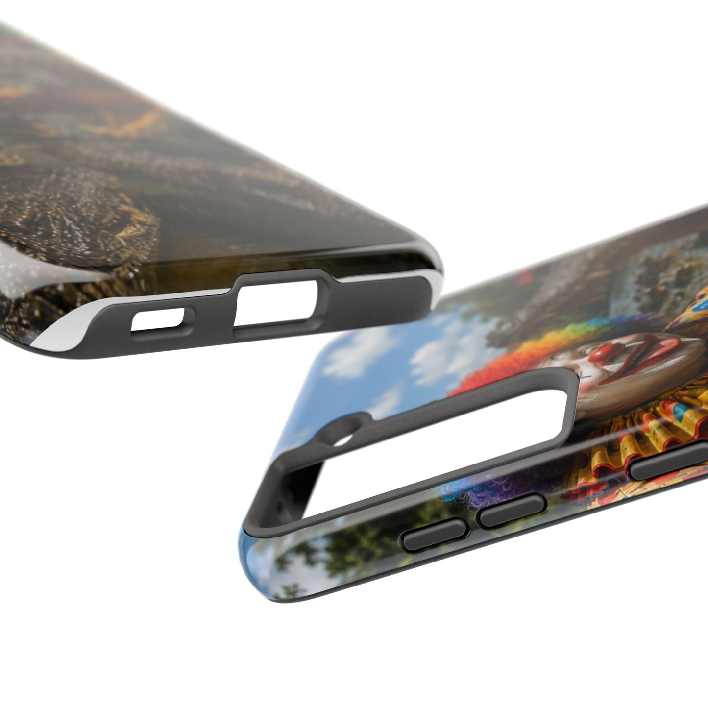 Creepy Clown Alligator Tough Phone Case — Horror Phone Cover for Scary Fans