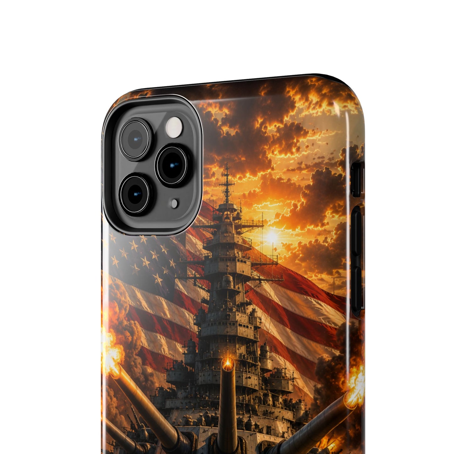 Battleship Flag Phone Case – Tough Patriotic Military iPhone Cover