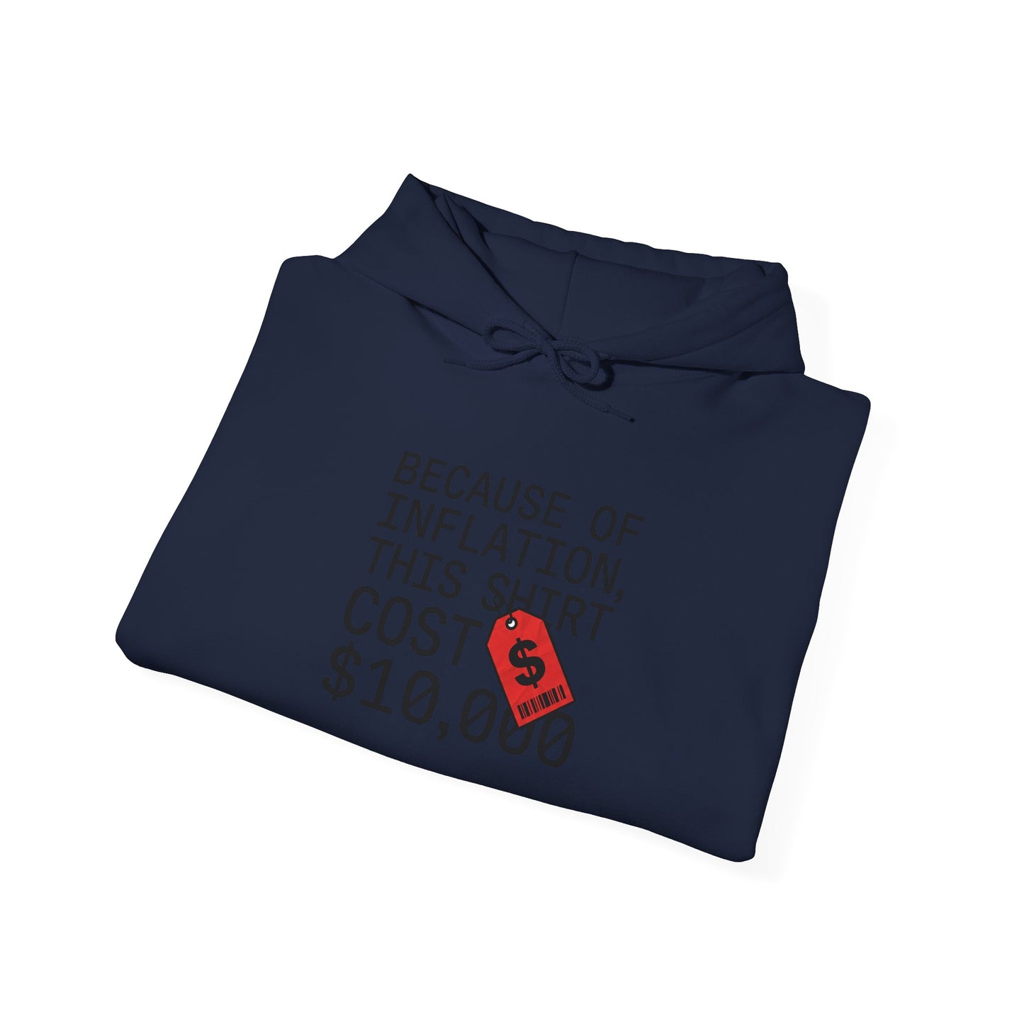 Ironic Money Flex Hoodie | sarcastic text, streetwear satire