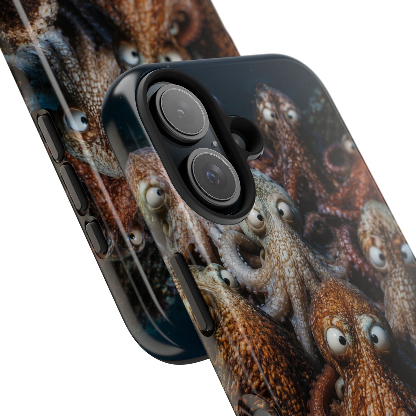 Octopus Cluster Tough Phone Case — Cute Underwater Sea Creature Protection
