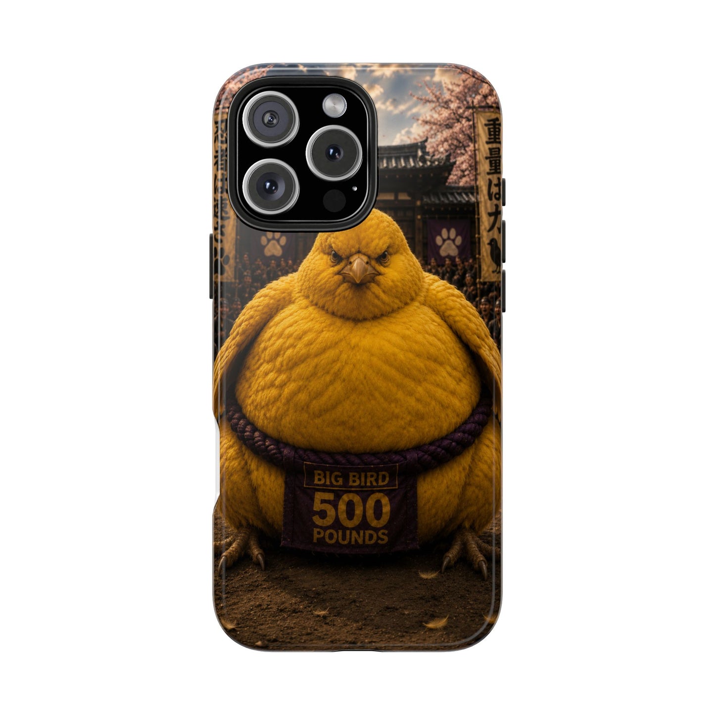 Big Bird Tough Phone Case - 500 Pounds Chubby Bird Protective Cover