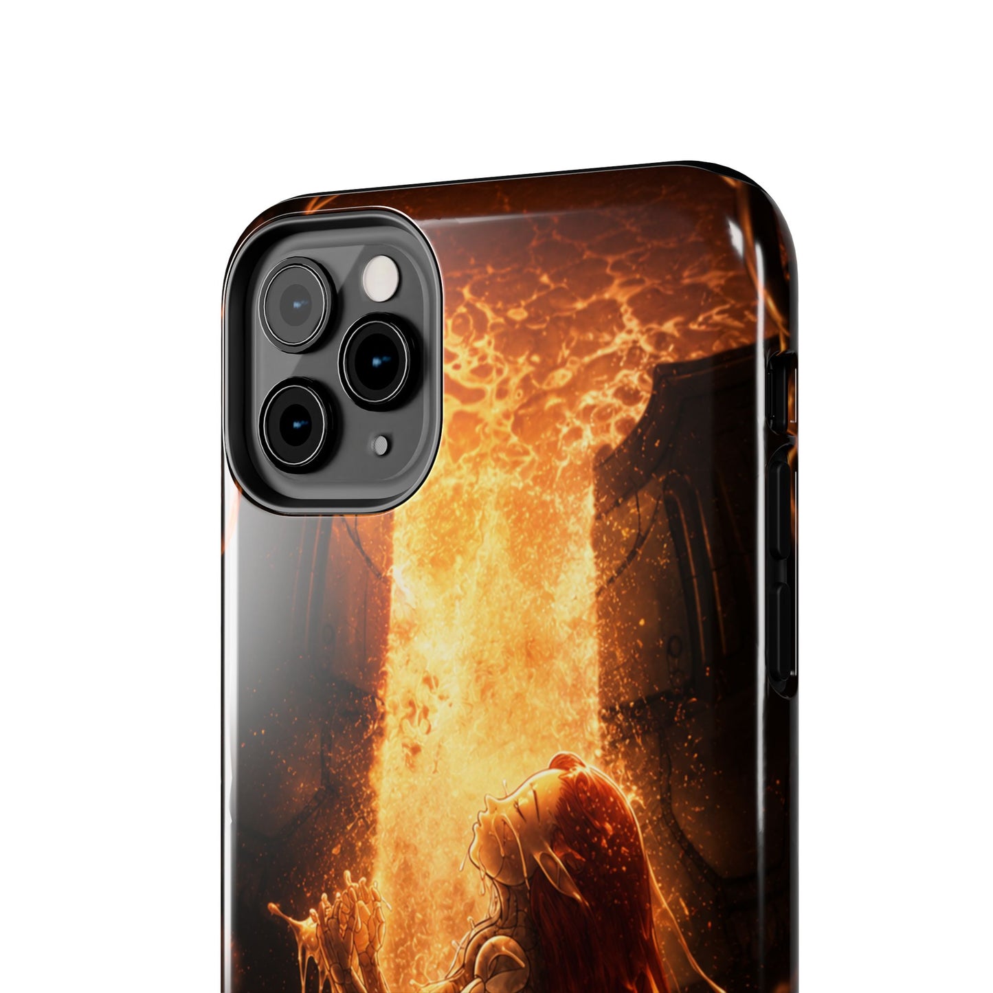 Fiery Phoenix Phone Case — Tough Protective iPhone Cover with Flame Warrior Art