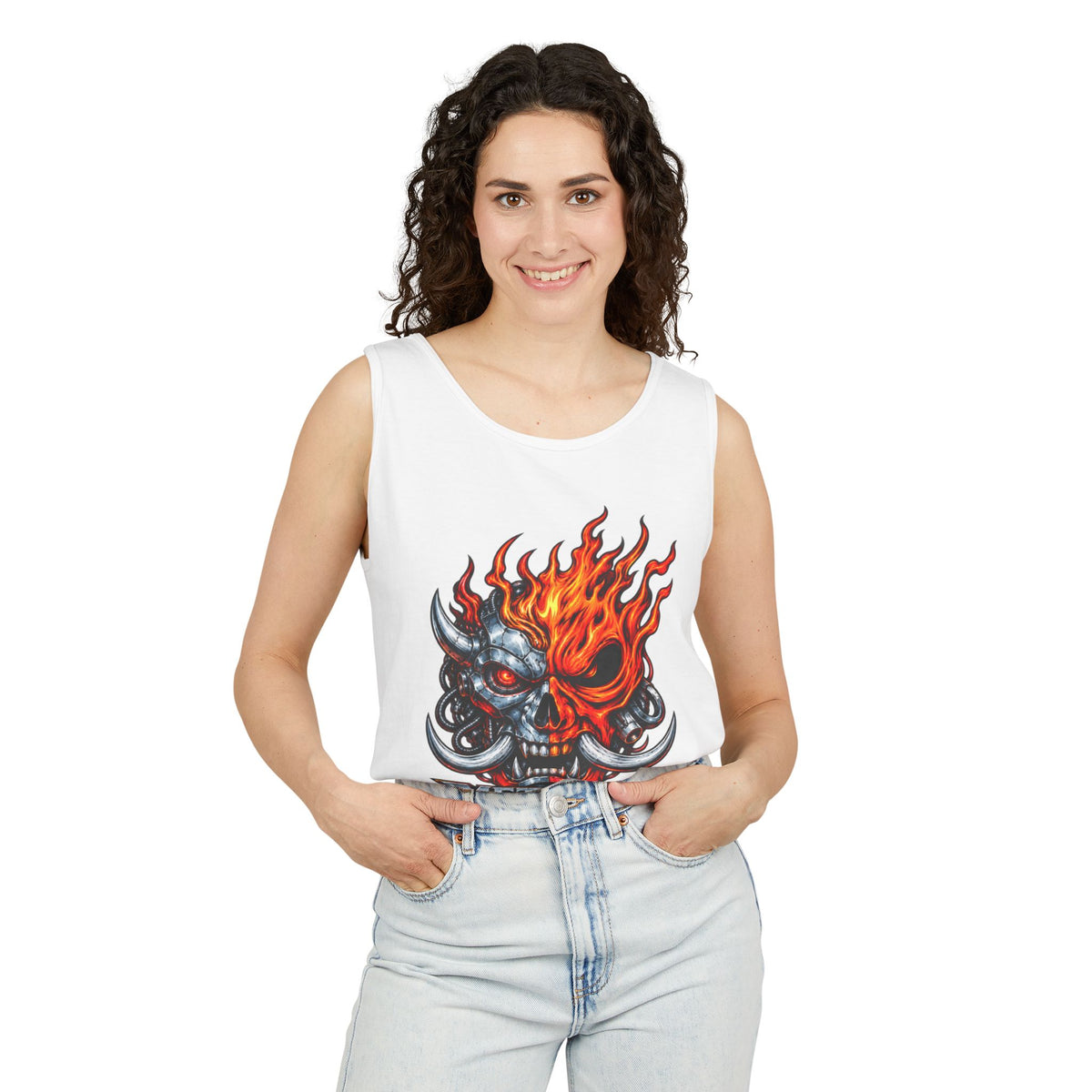 Flaming Skull "Metallic Souls" Tank Top
