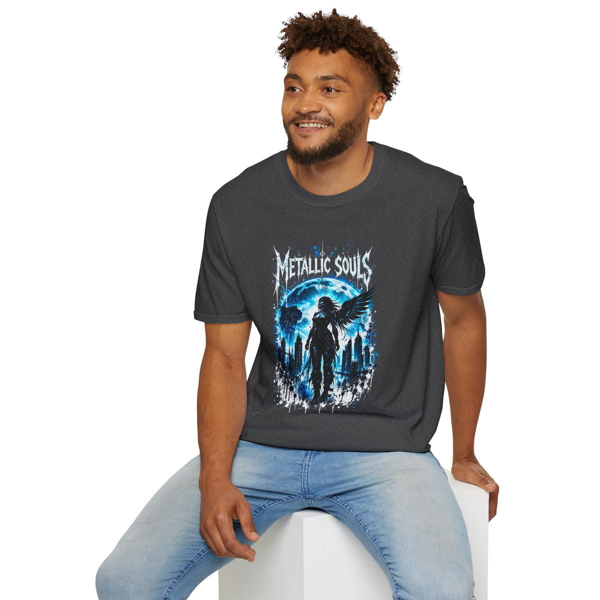 Mystical Blue Raven Forest T-Shirt