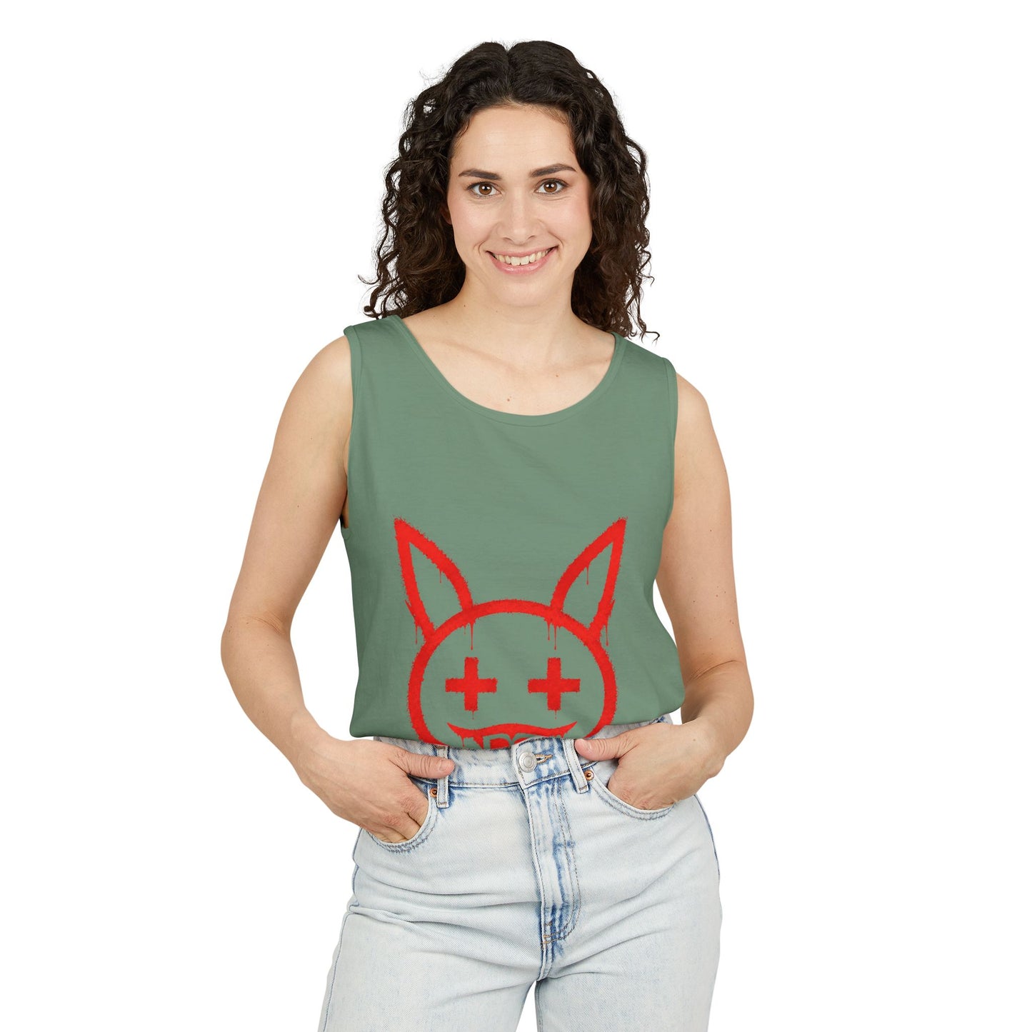 Metallic Souls Graffiti Bunny Streetwear Graphic T-Shirt