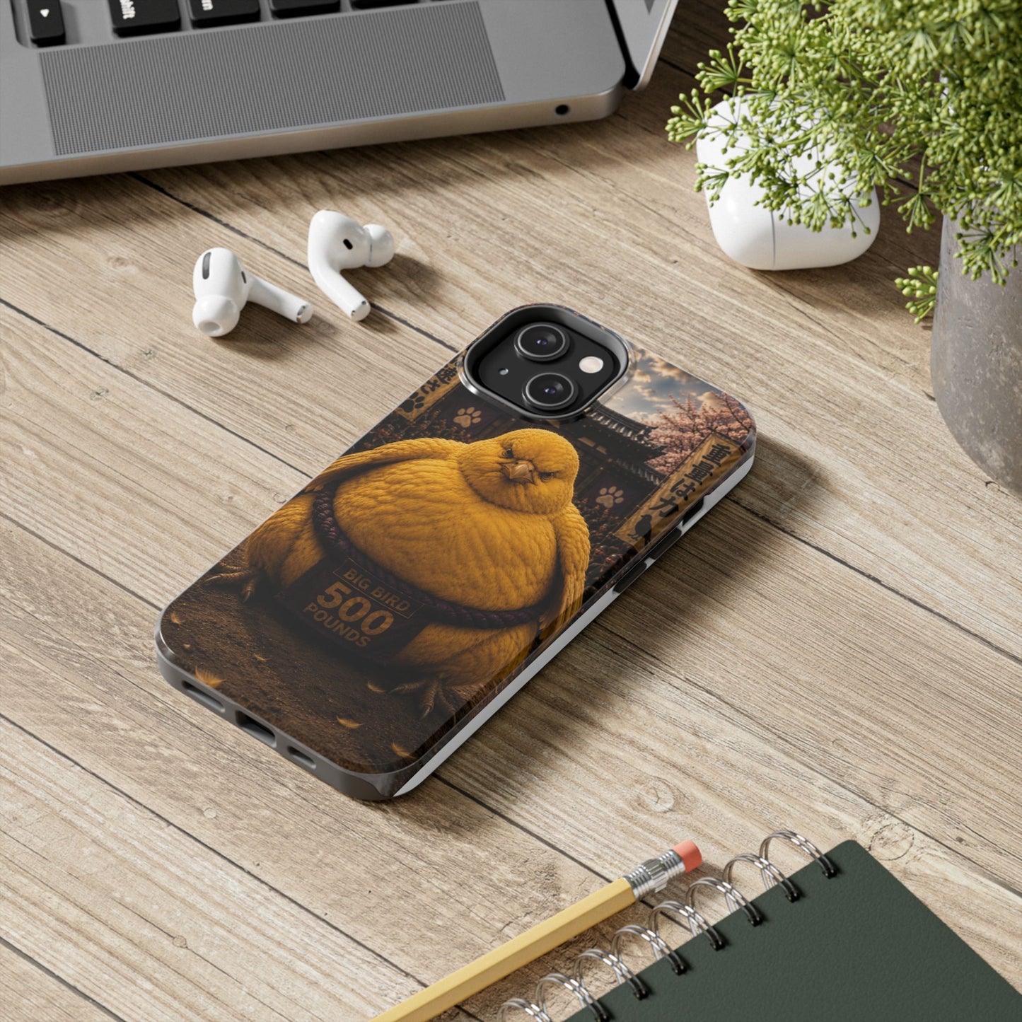 Big Bird Tough Phone Case - 500 Pounds Chubby Bird Protective Cover