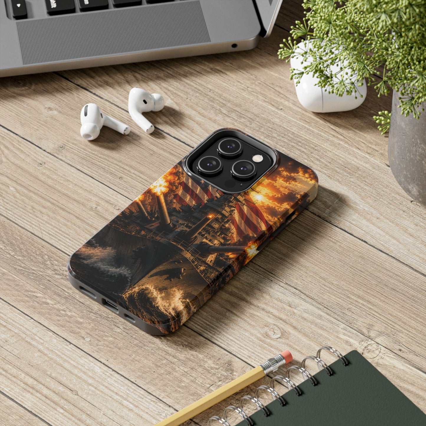 Battleship Flag Phone Case – Tough Patriotic Military iPhone Cover