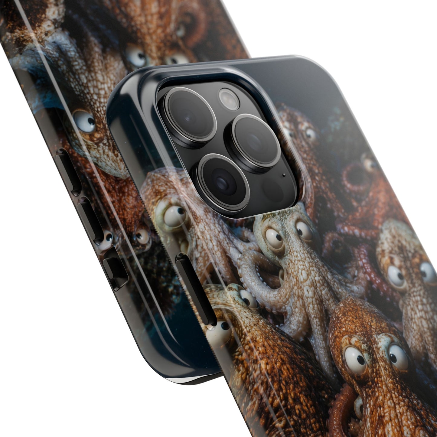 Octopus Cluster Tough Phone Case — Cute Underwater Sea Creature Protection
