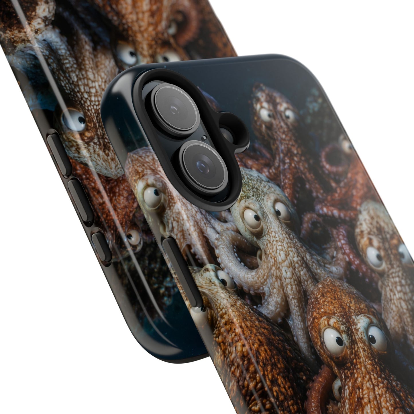 Octopus Cluster Tough Phone Case — Cute Underwater Sea Creature Protection