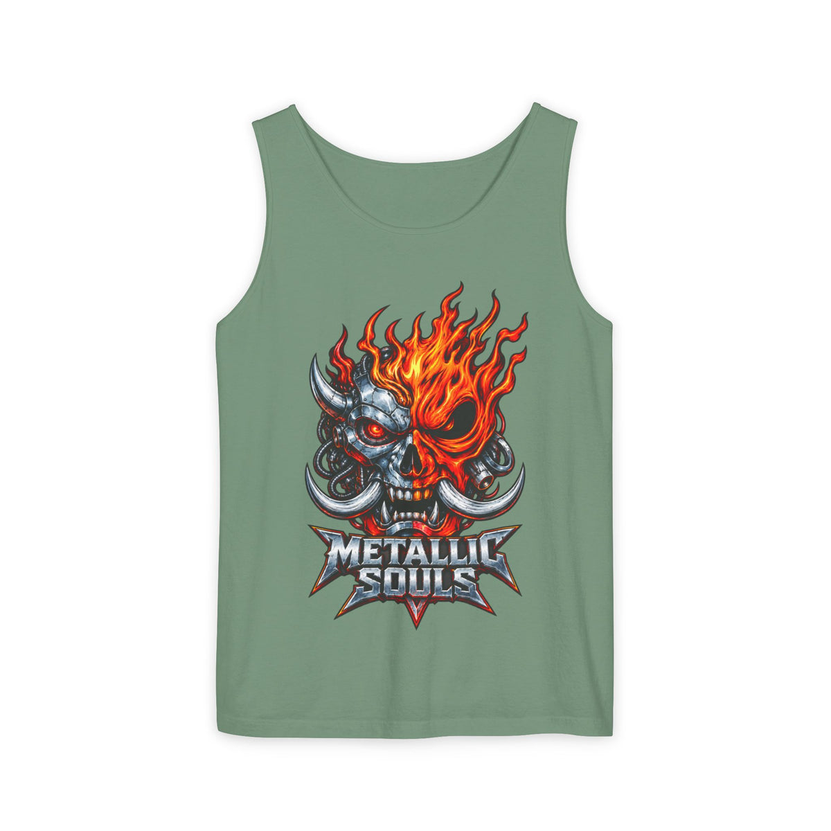 Flaming Skull "Metallic Souls" Tank Top