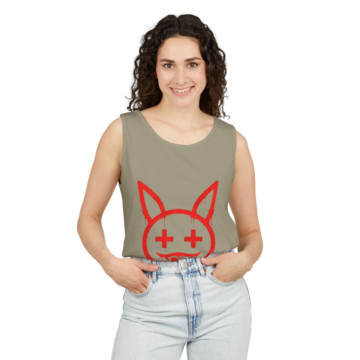Metallic Souls Graffiti Bunny Streetwear Graphic T-Shirt
