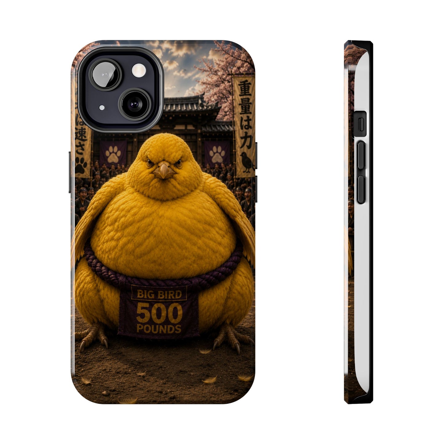 Big Bird Tough Phone Case - 500 Pounds Chubby Bird Protective Cover