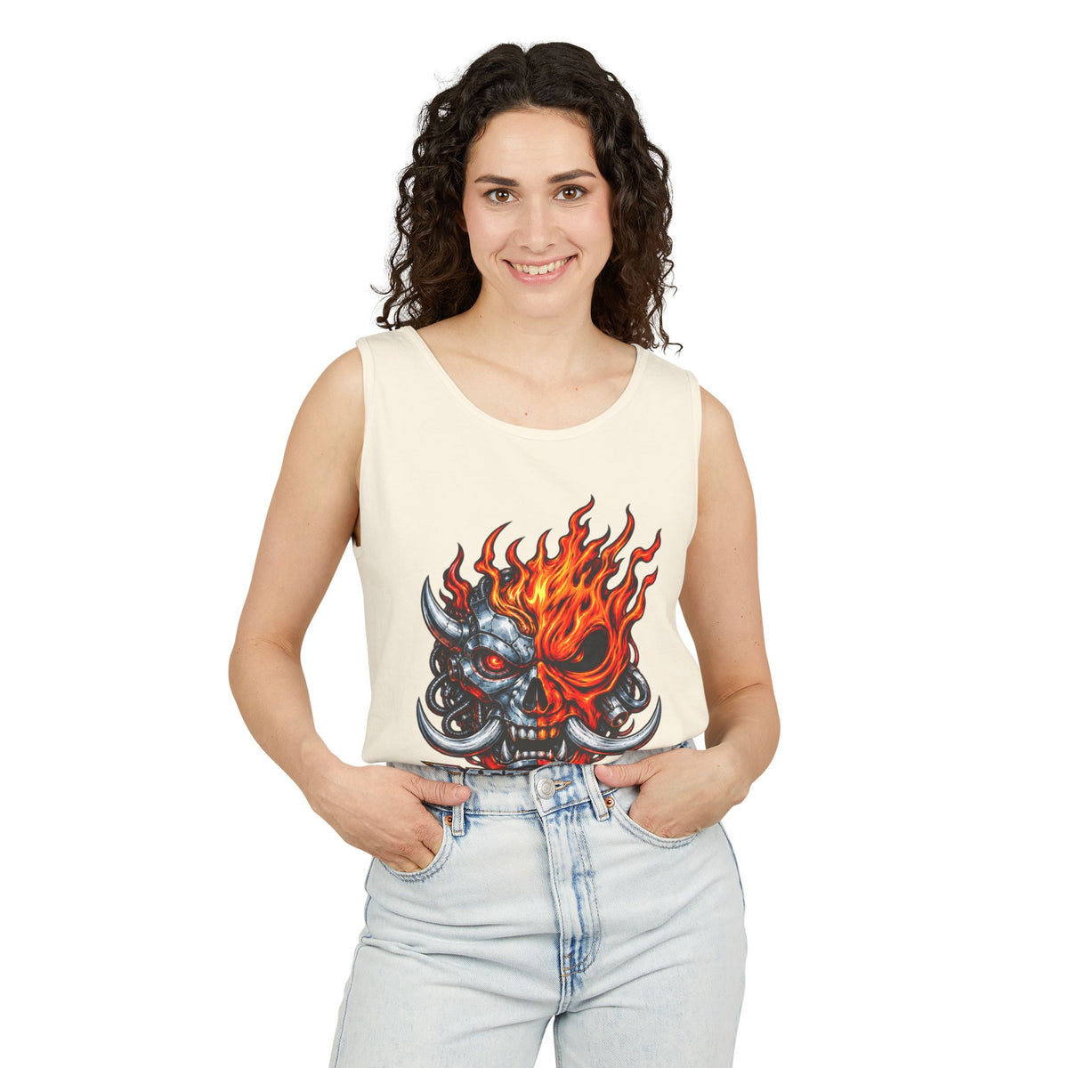 Flaming Skull "Metallic Souls" Tank Top