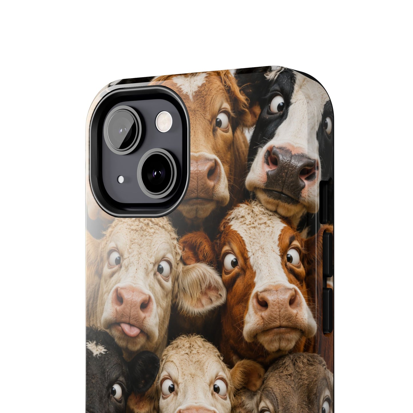 Cow Collage Tough Phone Case — Funny Farm Animal Protective Phone Cover