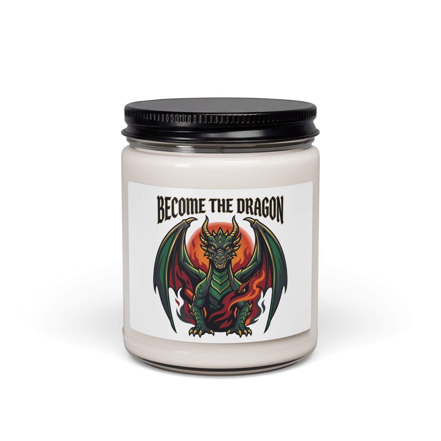 Become the Dragon Candle | dragon, fantasy art, tattoo style