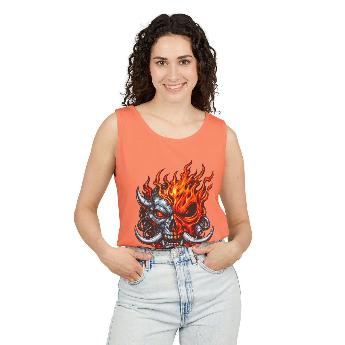 Flaming Skull "Metallic Souls" Tank Top