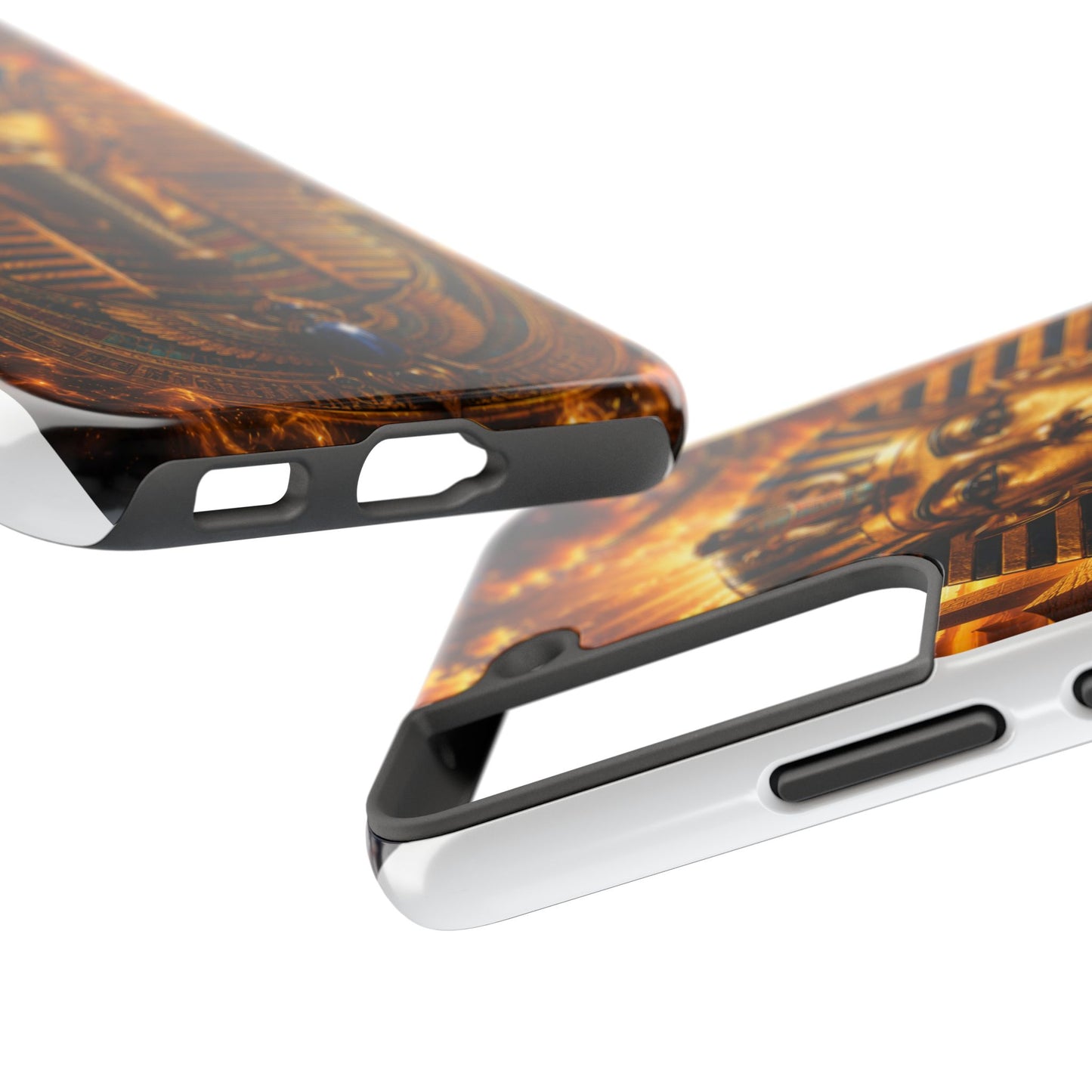 Egyptian Pharaoh Tough Phone Case — Protective Golden Tutankhamun Design