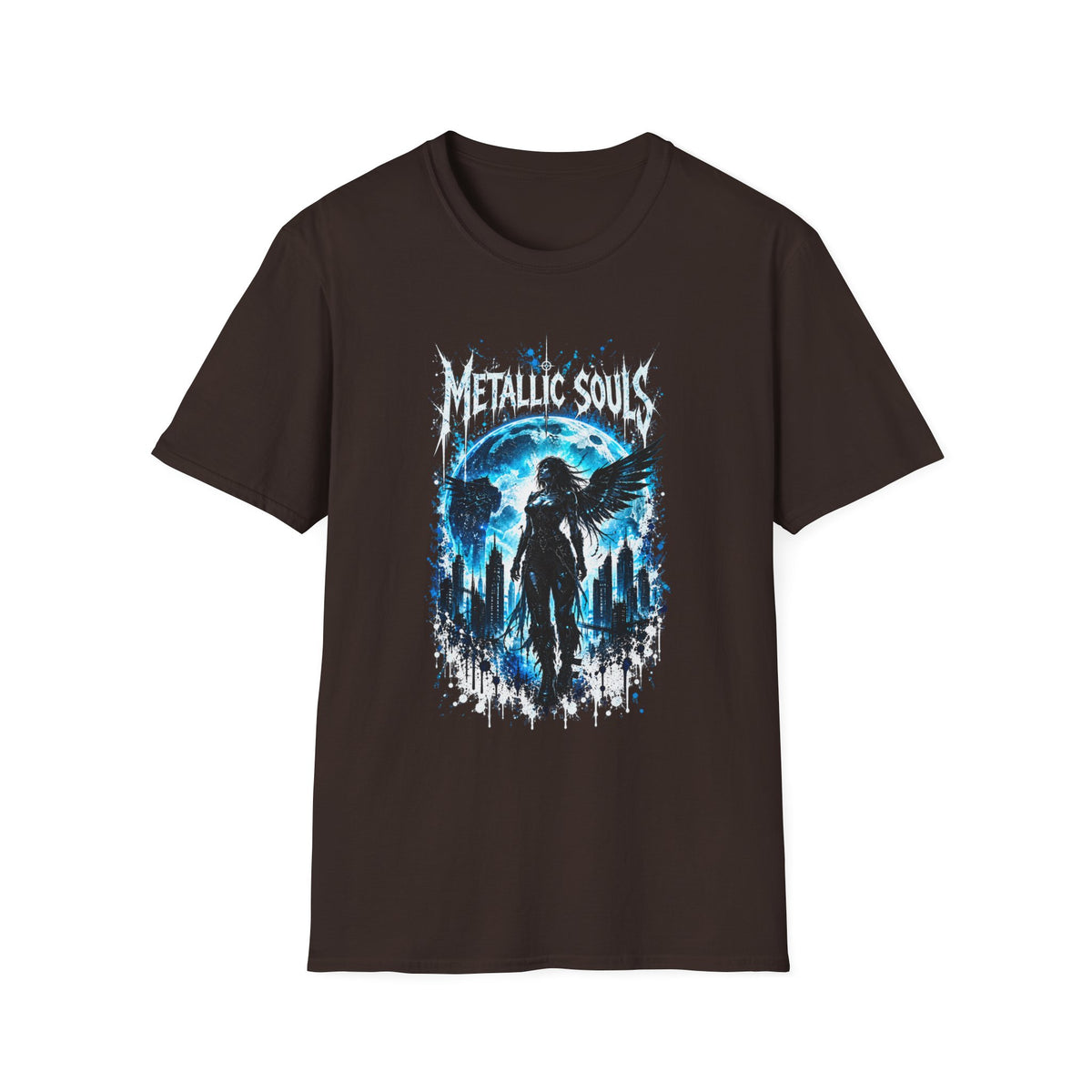 Mystical Blue Raven Forest T-Shirt