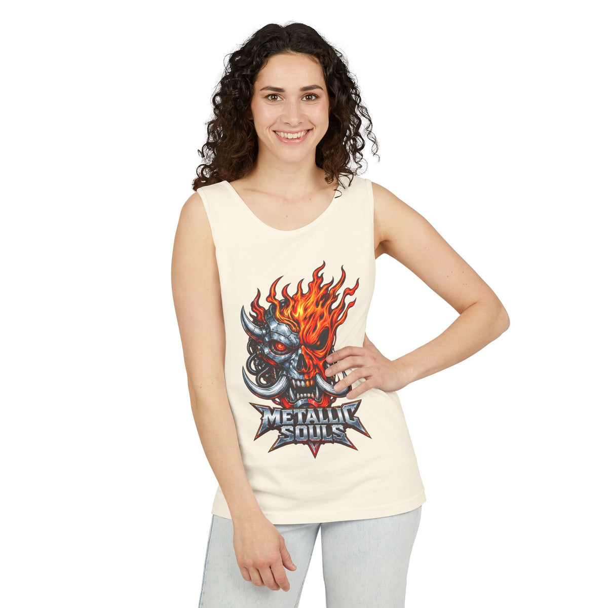 Flaming Skull "Metallic Souls" Tank Top