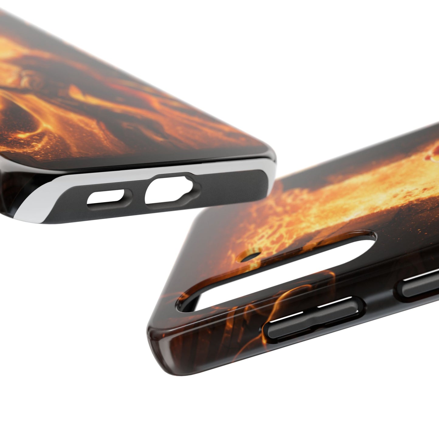 Fiery Phoenix Phone Case — Tough Protective iPhone Cover with Flame Warrior Art