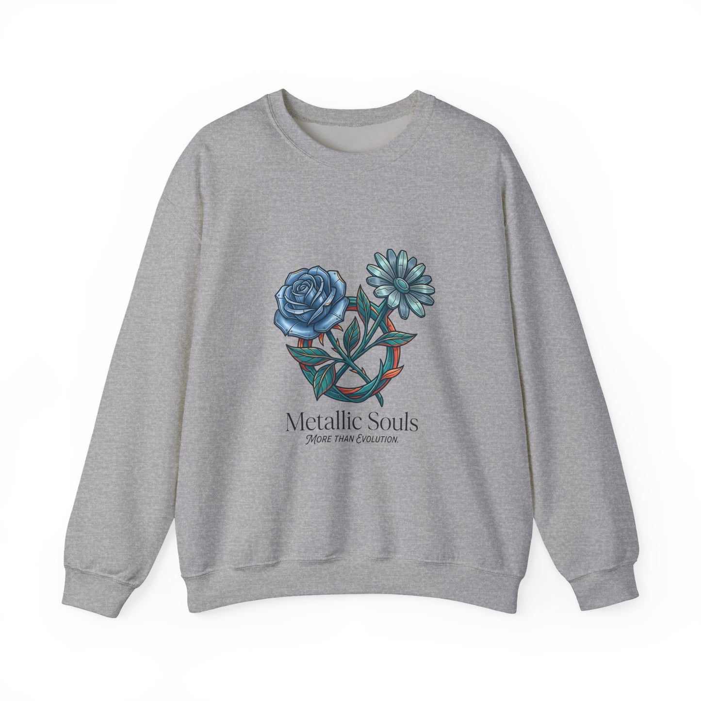 Birth Flower Crewneck Sweatshirt | Botanical Watercolor, Personalized Name