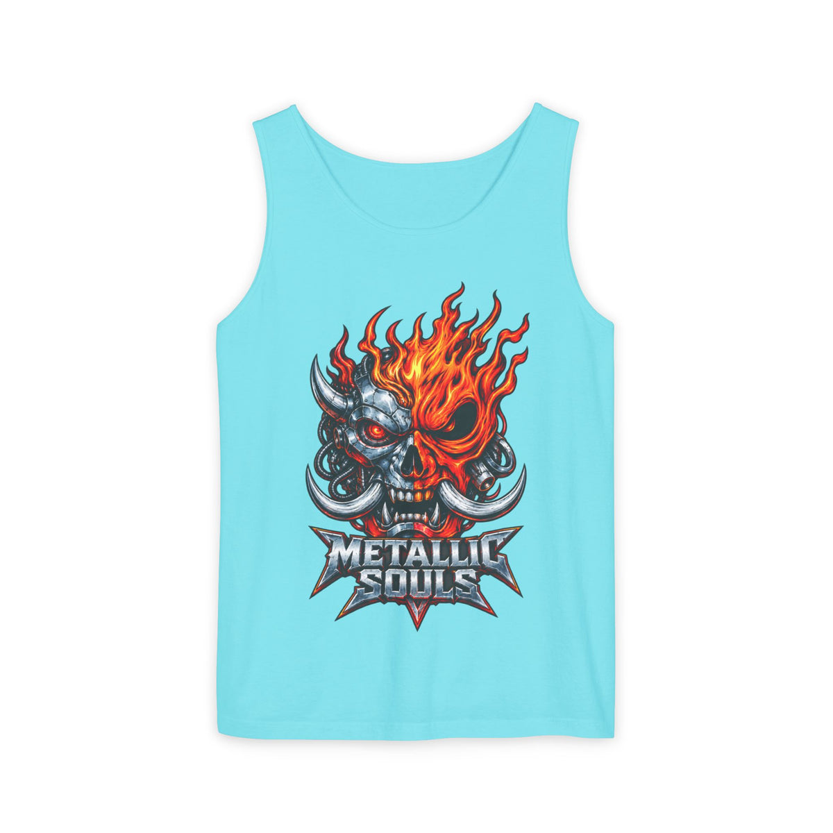 Flaming Skull "Metallic Souls" Tank Top