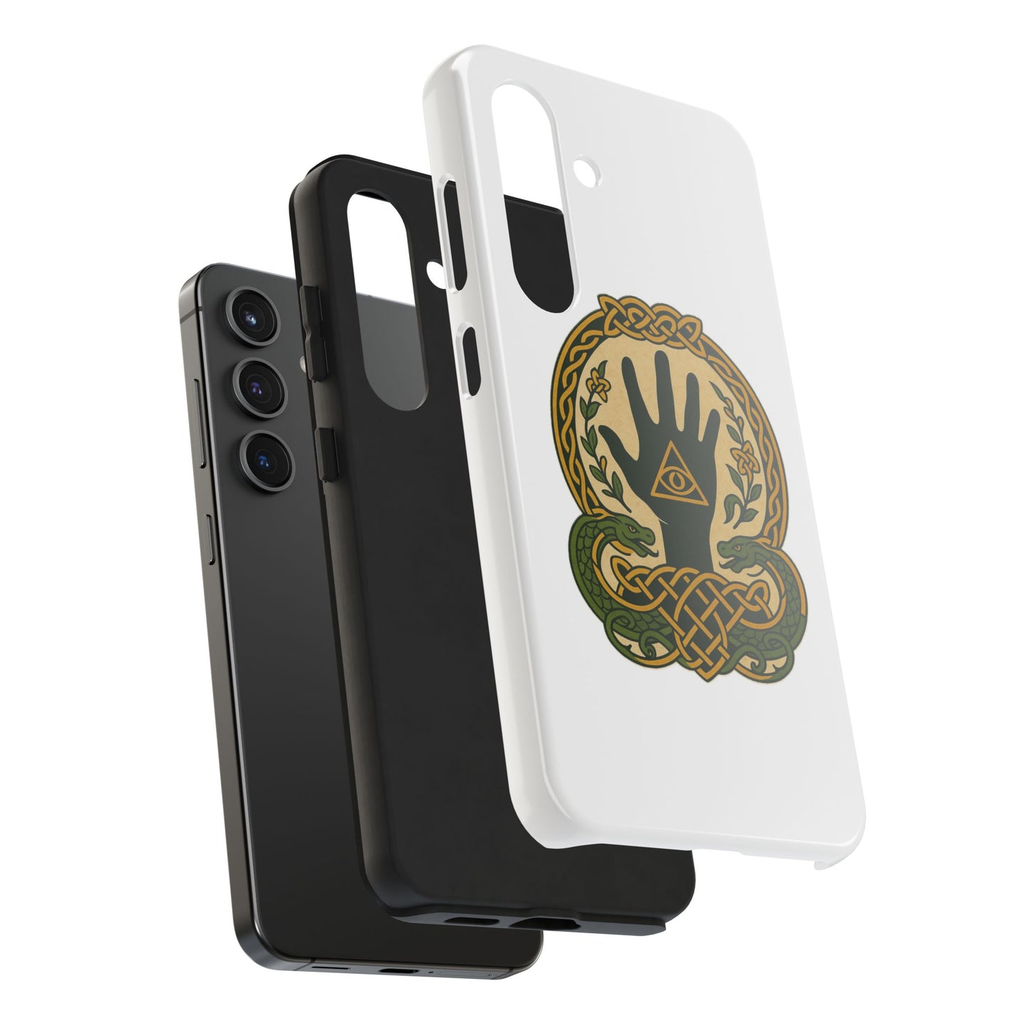 Celtic Eye of Providence Tough Phone Case — Protective Mythic Hand Design