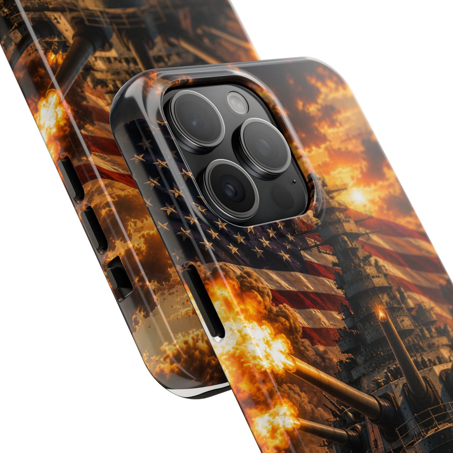 Battleship Flag Phone Case – Tough Patriotic Military iPhone Cover