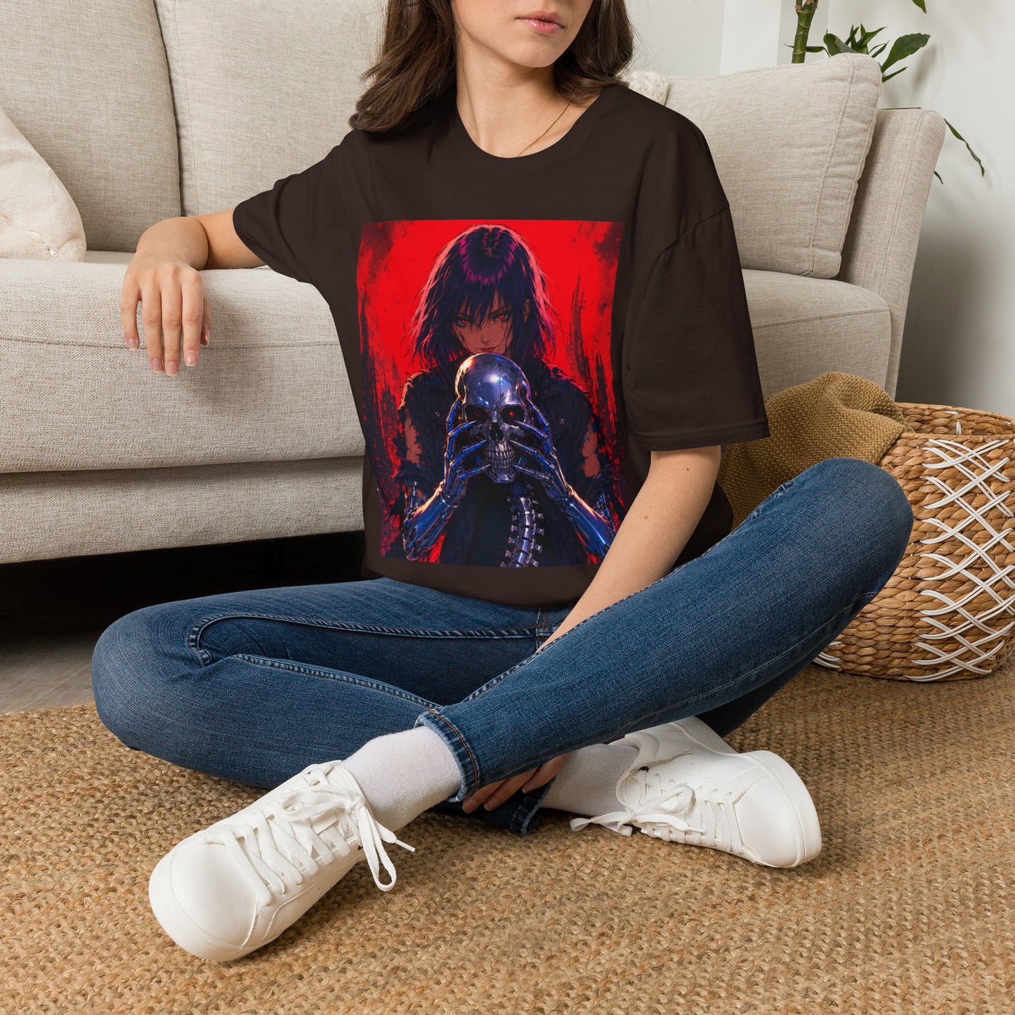 Metallic Souls Gothic Tee — Mystic Fortune Teller Anime Graphic T-Shirt