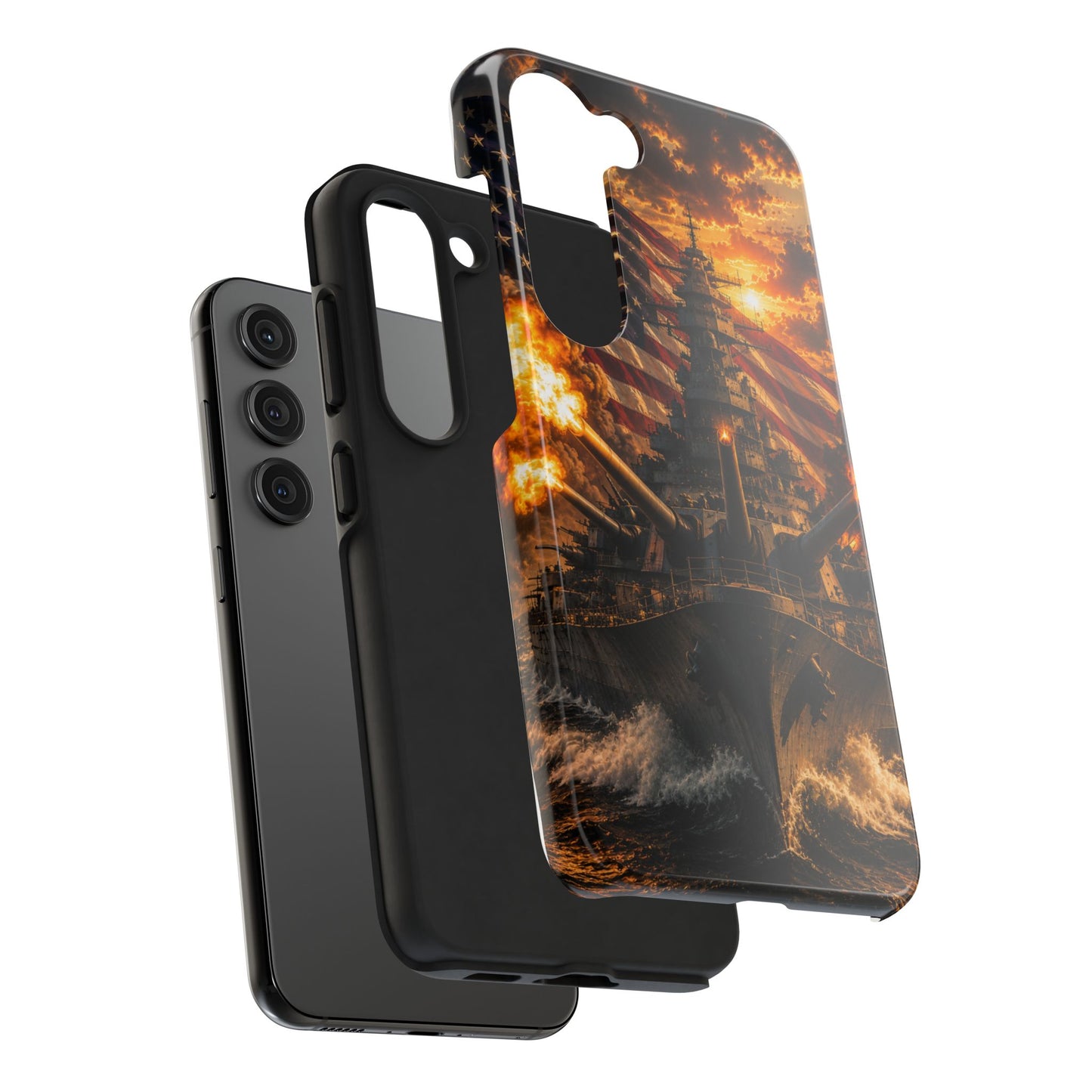 Battleship Flag Phone Case – Tough Patriotic Military iPhone Cover