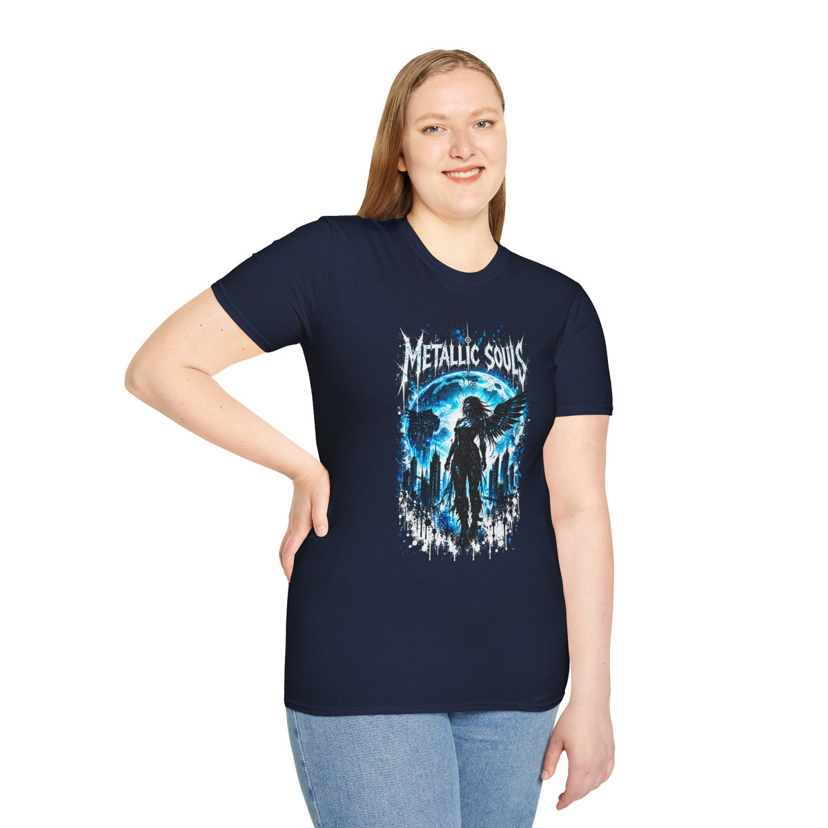 Mystical Blue Raven Forest T-Shirt